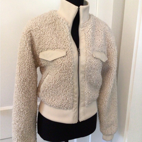 NWT Express x Negin Mirsalehi Sherpa bomber jacket - Picture 5 of 11